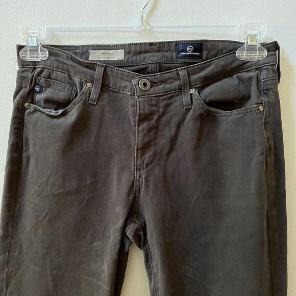 AG Adriana Goldschmied Gray Prima Mid-Rise Skinny Jean Womens 27R Cigarette Pant - Picture 8 of 16